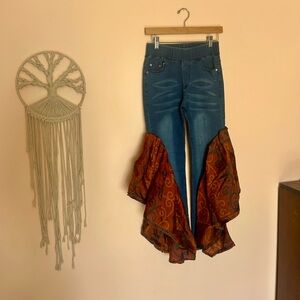 Upcycled Boho Jeans